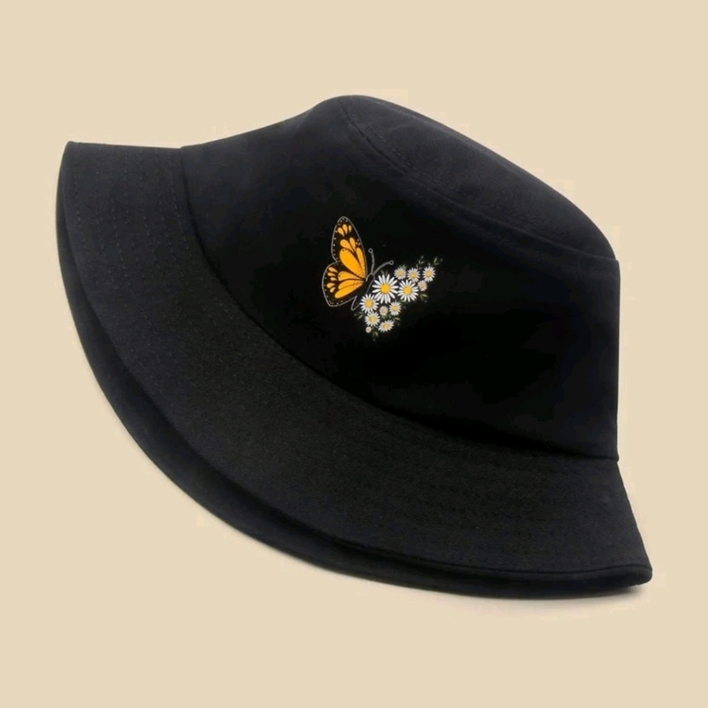 NEW! Packable Bucket hat - BQT butterfly 🦋  flowers graphics - Picture 5 of 10